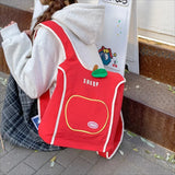 KYLETHOMASW  -  Large Capaci Apple Bag Portable Lightweighte Mochila Travel Mochilas Mujer Fashion Bolsas Gift Bags for Woman Practical Backpack