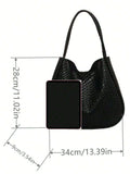 KYLETHOMASW  -  Business Tote Bag With Large Capacity For Commuting, Retro And High-End Texture Fashionable Versatile Shoulder Bag For Women