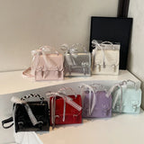 KYLETHOMASW  -  Sweet Square Jk Mochila Small Square Mochilas Mujer Bow School Bag Preppy Style Backpack 2025 New Teenage Girls Backpacks