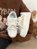 KYLETHOMASW  -  Cheap Sweet Campus Shoes For Girl leather Flat Comfortable skateboard Women's Sports Shoes High quality tenis de mujer