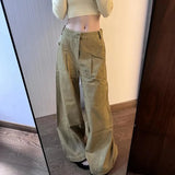 KYLETHOMASW  -  Y2K Aesthetic Wide Leg Jeans Women Korean Streetwear Baggy High Waist Trouser Summer Fashion All Match Chic Straight Denim Pants