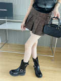 KYLETHOMASW  -  Black Ankle Boots For Woman Round Toe Chunky Heels Short Shoes Comforts Platforms Boots Belt Buckle Fall Shoes Botas De Mujer