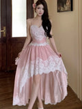 KYLETHOMASW  -  Sweet Princess Party Dress for Women Elegant Spaghetti Strap Princess Birthday Prom Vestidos Summer Slim Waist Female Robe New
