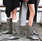 KYLETHOMASW  -  Designer Street Style Women Knee High Boots Fashion Slip On Internal Eevation Ladies Concise Long Botas De Mujer