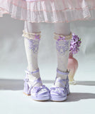 KYLETHOMASW  -  Original Lo Shoes Spring and Autumn New Fashion Round Toe Bow Sweet Cute Japanese Style Thick Sole High Heel Women's Pumps