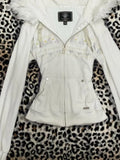 KYLETHOMASW  -  Aesthetic Vintage Long Sleeve Slim Hoodie Women Autumn Y2k Zipper White Skinny Coat Female High Street Hot Girl Print Cardigan