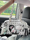 KYLETHOMASW  -  Star Print Shoulder Bag Y2k Korean Style Bolsos De Mujer Shoulder Crossbady Sac Femme Transparent Love Bags for Woman Bolso