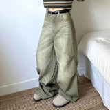 KYLETHOMASW  -  Y2k Vintage Oversized Jeans Woman Streewear Baggy Harajuku Denim Pants Spring Korean Fashion Causal Trousers Aesthetic