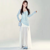 KYLETHOMASW  -  Summer 2PCS Sexy Spaghetti Strap Print Dress for Women Korean Fashion Slim Fit and Slimming Temperament Elegant Long Dress