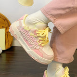 KYLETHOMASW  -  Cheap Sweet Campus Shoes For Girl leather Flat Comfortable skateboard Women's Sports Shoes High quality tenis de mujer