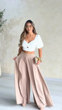 KYLETHOMASW  -  New Spring and Summer High-waisted Wide-leg Pants Casual Trousers