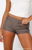KYLETHOMASW  -  Sexy Low Waist Mini Shorts Tight Fit Three-quarter Length Polyester Blend Comfortable Urban Style Commute Basic Style Shorts