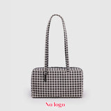 KYLETHOMASW  -  Nylon Bowler Bag, Regular Shoulder Bag, Top Handle Tote Bag with Key Leash, Simple Casual Commuter Work Bag, New Fashionable Han