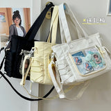KYLETHOMASW  -  Cute Ita Tote Bag Clear Display Window Crossbody Bags New Fashion DIY Shoulder Bag Female Y2K Handbags and Purses