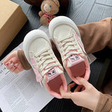 KYLETHOMASW  -  Spring and Autumn New Girl Thick Bottom Round Head Star Shoes To Wear Comfortable Sports Shoes Casual Bread Shoes