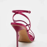 KYLETHOMASW  -  Summer 2025 new style single-strap elegant women's shoes - delicate strap combination high-heeled sandals