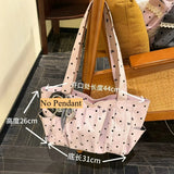 KYLETHOMASW  -  Korean New INS Large Capacity Tote Polka Dot Bags Women's One Shoulder Versatile Commuter Bag