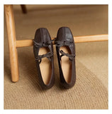 KYLETHOMASW  -  Mary Jane New Women Shoes Ballet Bow Square Toe Mid Heels Nude Shoes Fashion Casual Elegant Shallow Pumps