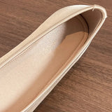 KYLETHOMASW  -  Round Toe French Style Satin Female Sandals Shallow Bow Decoration Soft Insole Ladies Flat Shoes Ballet Shoes Femme Single Shoes