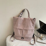KYLETHOMASW  -  New Women Vintage Simple Backpacks Outdoor Travel Grunge Underarm Bags Y2k Aesthetic Cargo Solid Shoulder Handbags Trendy
