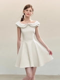 KYLETHOMASW  -  Summer Fashion Mini Dress Women Slim Fit Elegant Short Sleeves A Line Dresses French Chic Female Casual Sweet Cute Ladies Dress