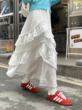 KYLETHOMASW  -    A-Line Cake Skirts Women Casual Summer Polka Dots Loose New Daily Office Lady High Waist Fashion Slim Sweet Gentle