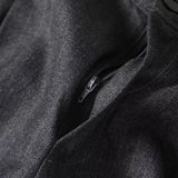 KYLETHOMASW  -  French Minimalist Grey High WaistedLeg Casual Pants  Straight Women Fashion Office Ladies Winter Trousers