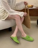 KYLETHOMASW  -  Summer New Style Slippers 2025 Fashion Elegant Versatile Trend Soft Soled Women Slippers Cow Leather Mules Slippers Lady Sandals