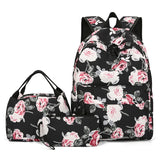 KYLETHOMASW  -  3 Piece Fashion Cute  Student School Bag, With lunch Box Bag,Lightweight Large Capacity Zipper Backpack Woman and Man, Unisex
