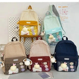 KYLETHOMASW  -  Ita Backpack High-capacity Canvas School Bag Transparent Preppy Style Rucksack for Teenage Girls Display Bolsas Mujer Сумка