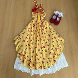KYLETHOMASW  -  Beach Style Long Dresses Print Irregular Backless Sexy Vestidos Mujer Fashion Spring Summer Sweet Women Dress