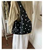 KYLETHOMASW  -  Luxury Design Y2k Aesthetic Office Lady Shoulder Bags Elegant All Match Dots Women's Handbags Korean Chic Fashion Underarm Bag