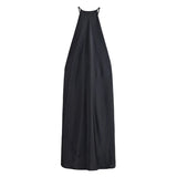 KYLETHOMASW  -  Sexy Halter Women's Dressess Elegant  Lace Up Backless Sleeveless Oversize Dress Female Summer New Lady Party Robes