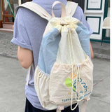 KYLETHOMASW  -  Cartoon Puppy Sport Racket Storage Backpack Lightweight Large Capacity Fitness Shoulder Bag Tennis Nylon Drawstring Fitness Bag