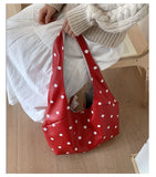 KYLETHOMASW  -  Luxury Design Y2k Aesthetic Office Lady Shoulder Bags Elegant All Match Dots Women's Handbags Korean Chic Fashion Underarm Bag