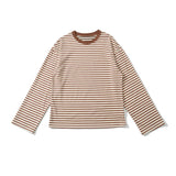 KYLETHOMASW  -  Vintage Striped Long Sleeve T Shirt Women O Neck Casual Autumn Tees Loose Tops