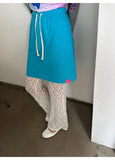 KYLETHOMASW  -  Designed Lace Mesh Pants Summer Thin Versatile Straight Pants High-waisted Hollow Floor-length Flared Trousers