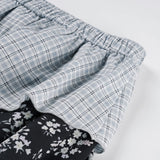 KYLETHOMASW  -  Y2k Low Waist Patchwork Flower Print Irregular Fashion Slight Strech Mid-length Skirts