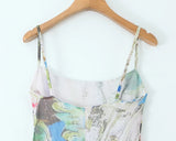 KYLETHOMASW  -  Summer Women's Printed straps Dress women Slim Sexy women Dresses Fashion fashion holiday Party Dresses