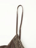 KYLETHOMASW  -  Summer New Women's Clothing Beaded Sequin Embroidered Suspender Dress