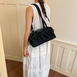 KYLETHOMASW  -  Women Small PU Leather Boston Shoulder Bag Casual Daily Travel Underarm Bags New Trend Fashion Handbags and Purses