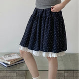KYLETHOMASW  -  Summer New Girl's Wave Point Lace Lace High Waist Half length Skirt for Women