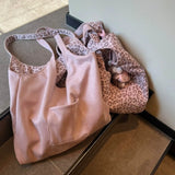 KYLETHOMASW  -  Leopard Print Bag Shoulder Bags Double Sided Tote Bolsos mujer Large Capaci Bolsa Commuter Bolso Korean Style New Sac Femme