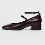 KYLETHOMASW  -  Retro Women Mary Jane Shoes Exquisite Soft Leather High Heels for Woman Elegant French Casual Shoes Designer Shoes Zapatos Mujer
