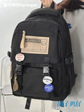 KYLETHOMASW  -  Schoolbag Female College Students Retro Simple Computer Backpack Junior High School Student Large-capacity Travel Backpack Male