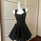KYLETHOMASW  -  Comfortable Fashion Rose Feeling Summer French Daughter Wind Sleeveless Princess Dress Red Bow Suspender Dress Women