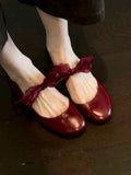 KYLETHOMASW  -  Summer New Small-Batch Simple Round-Toe Shallow Flat Shoes for Women, Fashionable Commuter Elegant Grandma Shoes