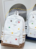 KYLETHOMASW  -  Star Embroidery Schoolmochila Lightweighte Casual Bag Student Backpack Cute Ins Sac Femme Large Capacity Bags for Woman