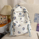 KYLETHOMASW  -  Women Students Y2k Aesthetic Heart Printing Backpack Fashion All Match High-capacity Schoolbags Korean Kawaii Casual Backpacks