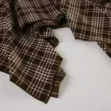 KYLETHOMASW  -  autumn and winter retro plaid contrasting high waisted irregular skirt, slimming half length skirt